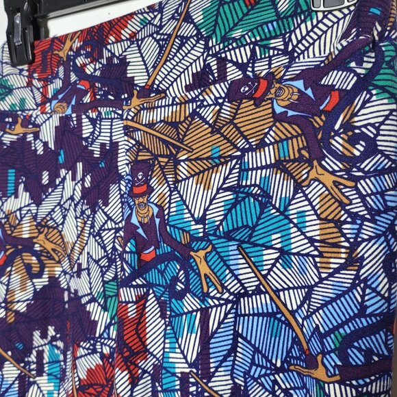 Lularoe Princess and the Frog Villians Dr. Facilier Voodoo Shadow Man Leggings - Picture 3 of 8